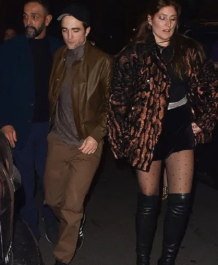 Robert Pattinson Inspired Leather Jacket for Men