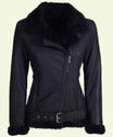 Edgy Biker Style with a Cozy Shearling Finish