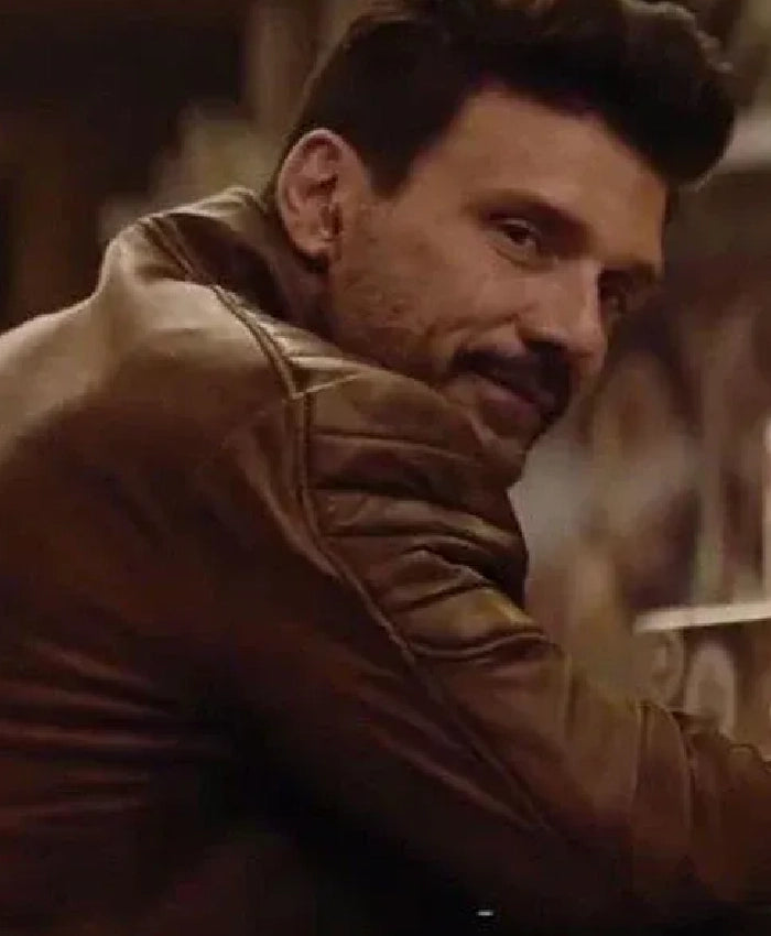 Shop FRANK GRILLO BOSS LEVEL LEATHER JACKET