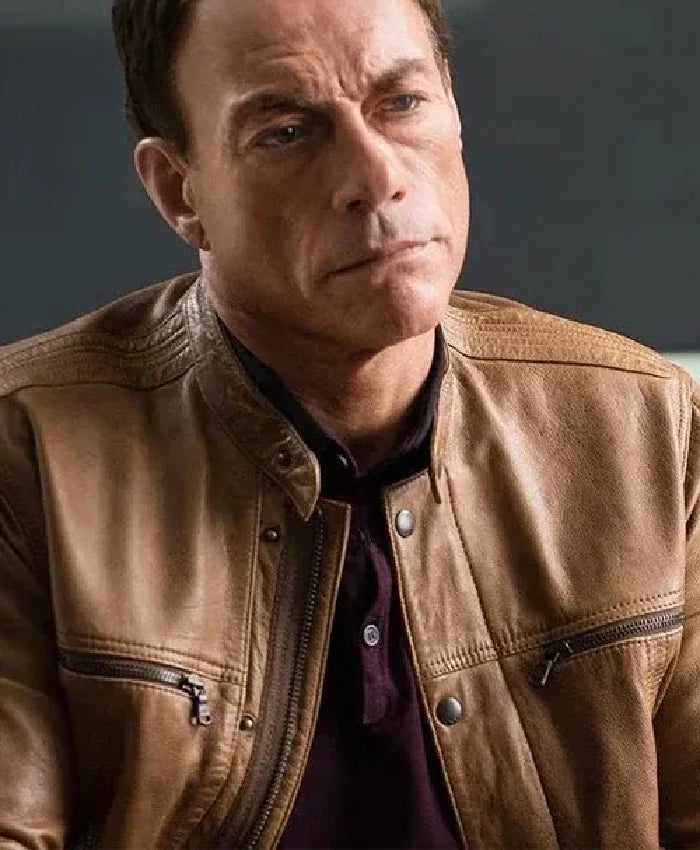 Jean-Claude Van Johnson Inspired Leather Jacket for Men