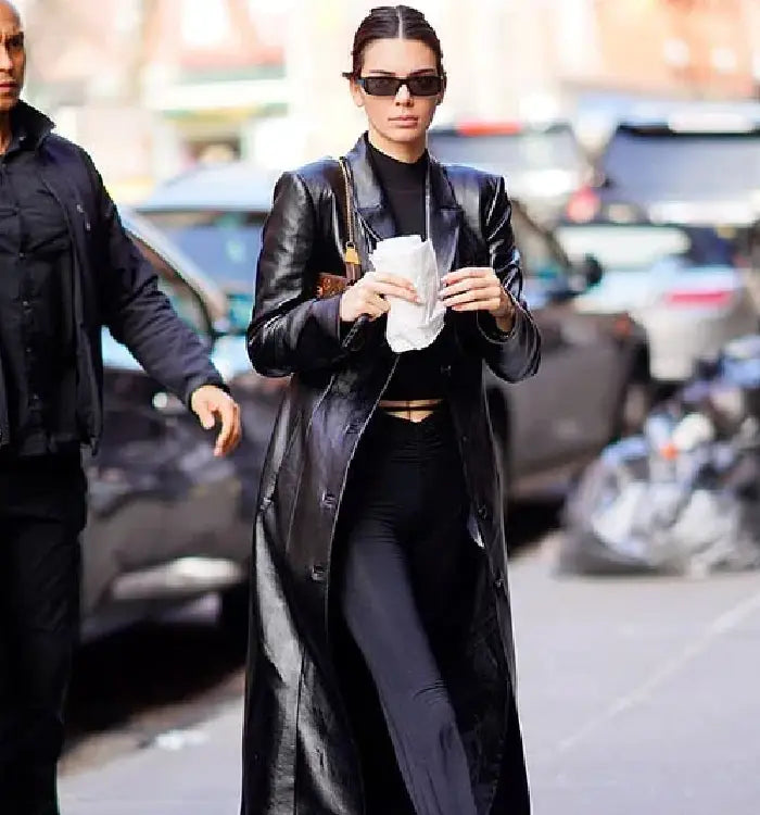 Shop Kate Hudson Black Biker Leather Jacket
