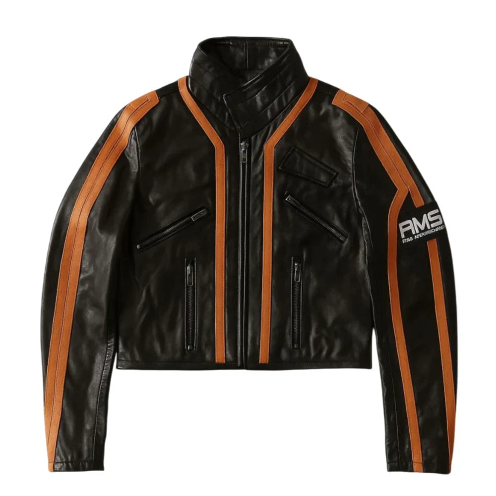 Shop Syn Leather Jacket Cyberpunk 2077